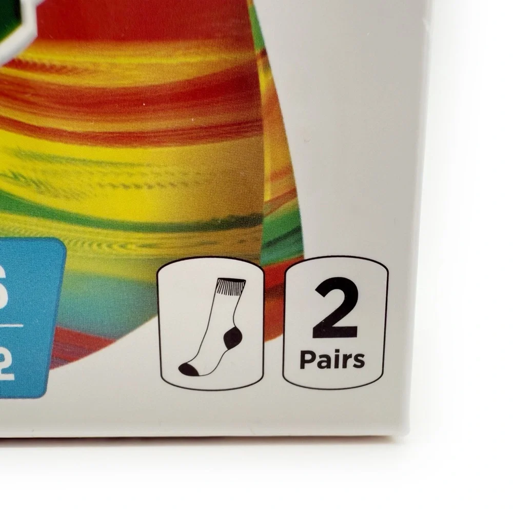 Fruit Roll-Ups Crew Socks Mens Womens 90s Y2K Fun Gift 2 Pairs Blue Yellow Red
